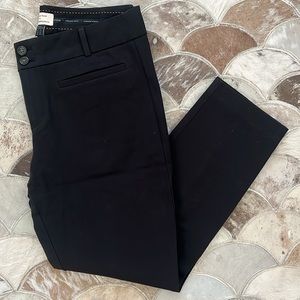 Anthropologie The Essential Slim Cropped Pant Black Size 10